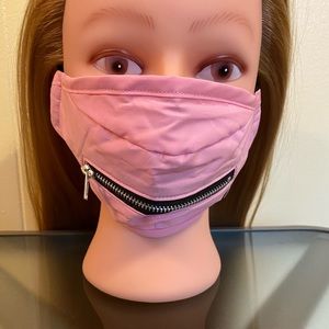 (UNISEX) Pink Zipper Face Mask